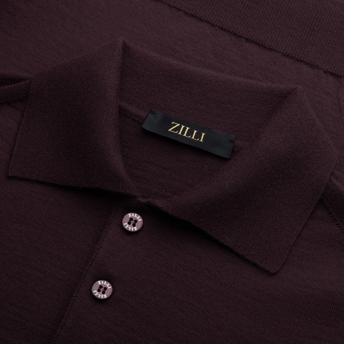 Ruby “Unstructured ZILLI” button-down polo shirt
