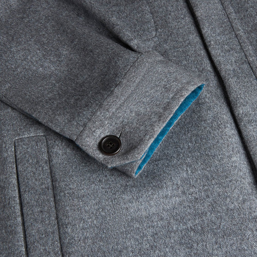 Soft grey “Double” overshirt