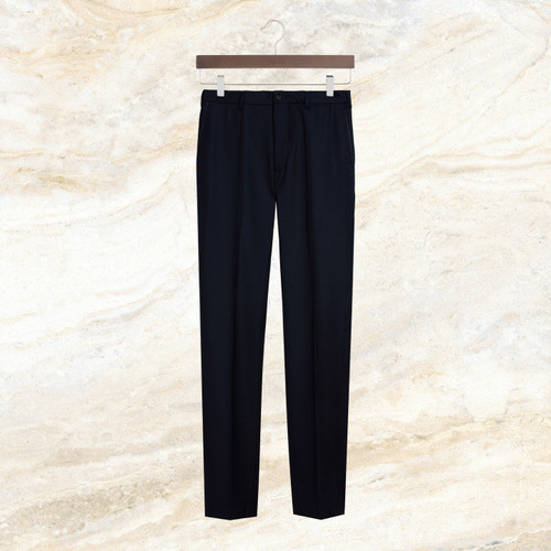 Dark navy classic “Pipping Leather” trouser