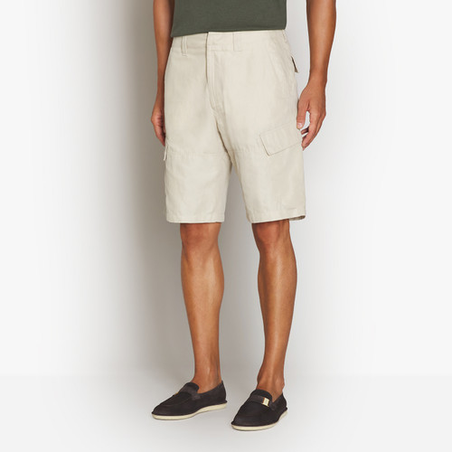 Pale fawn cargo bermuda shorts