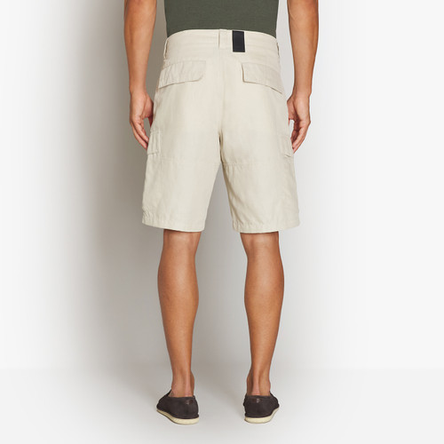 Pale fawn cargo bermuda shorts