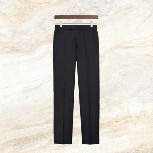 Charcoal solid trousers