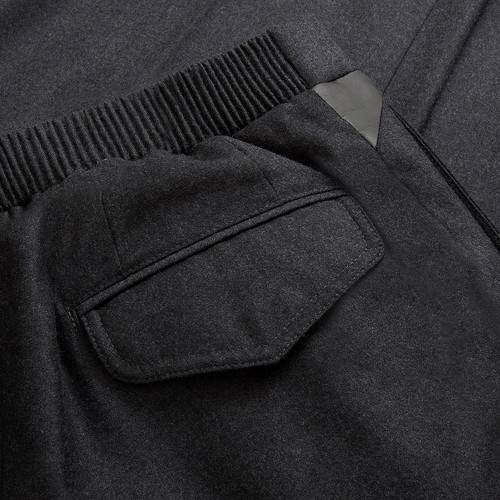 Charcoal solid trousers