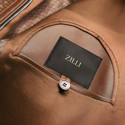 Warm copper “Tobias” blouson jacket