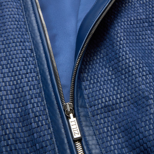 Light periwinkle blue “Tobias” blouson jacket