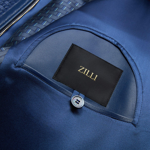 Light periwinkle blue “Tobias” blouson jacket