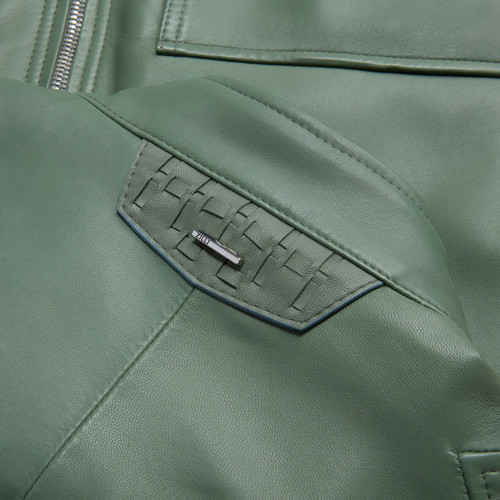 Thyme green “Tsuki” blouson jacket