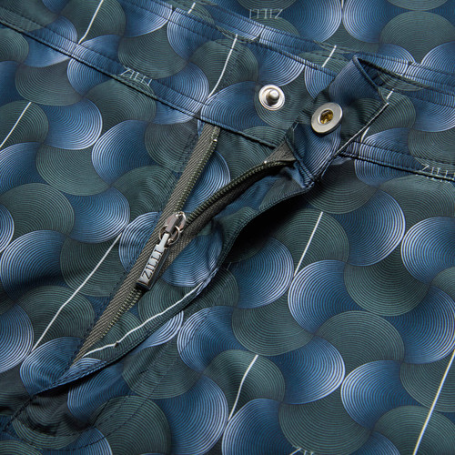 Dark sage "Fan ZILLI Letters" swimsuit 