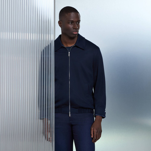 Dark navy bomber
