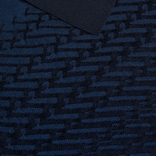 Dark navy blue “Dusk” zipped polo shirt