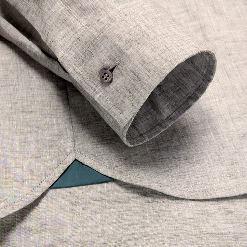 Taupe “Tolosa” casual shirt