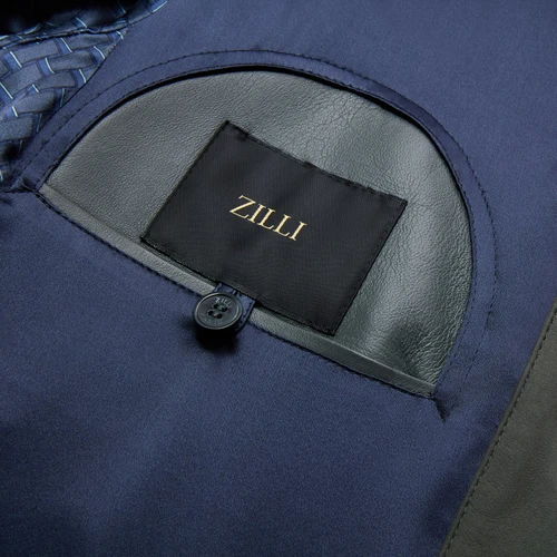 Dark sage “Timan” belted safari jacket