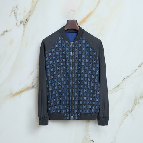 Thyme green and blue “Fantasy” bomber