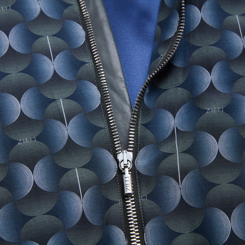 Thyme green and blue “Fantasy” bomber