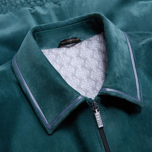 Blue - green “Hike Intemporel” blouson jacket