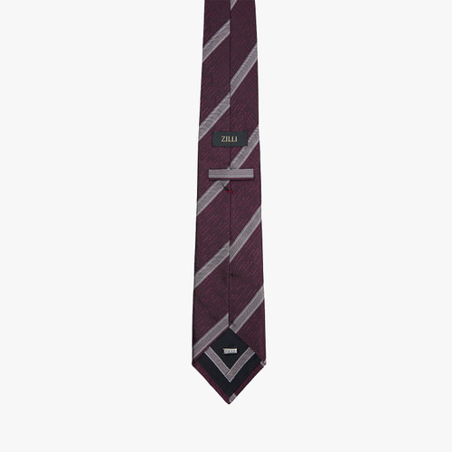 Dark mauve "English Regimental" tie, 7 cm