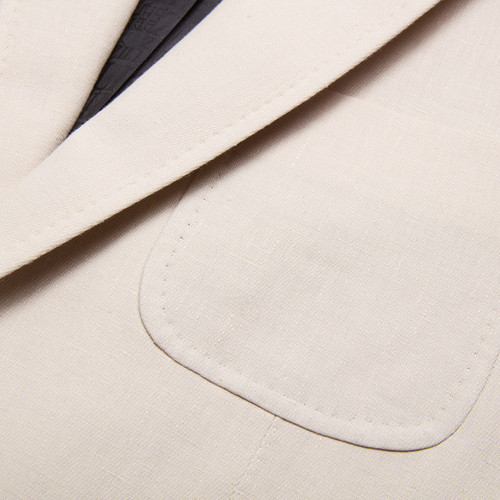 Blond fawn "London" single breasted jacket