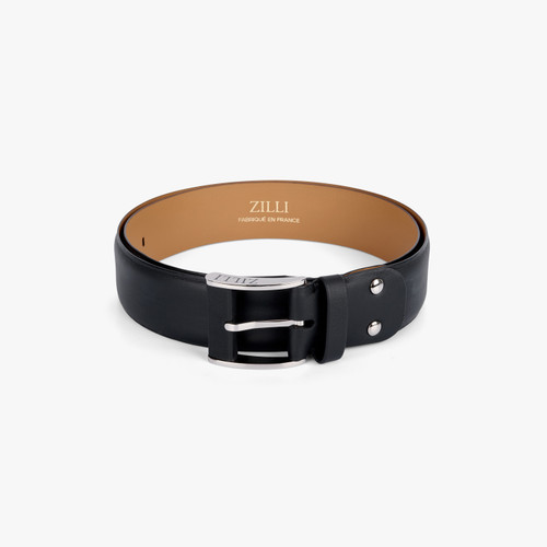 Black "Drop" buckle belt, 40 mm