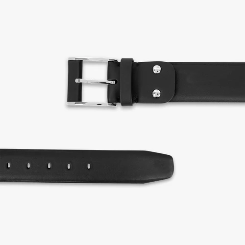 Black "Drop" buckle belt, 40 mm
