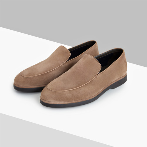 Brown “Piping” moccasins