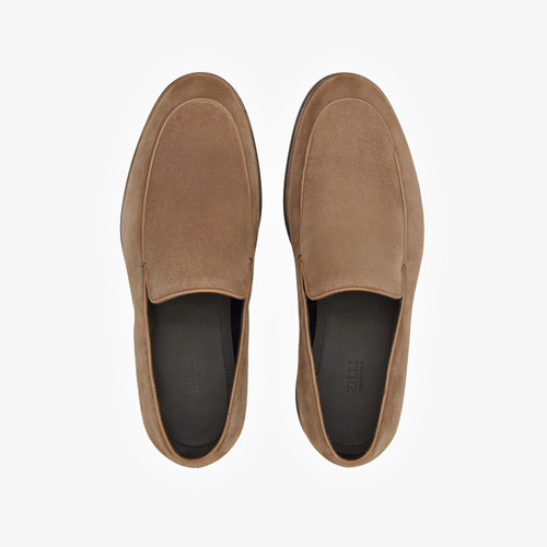 Brown “Piping” moccasins