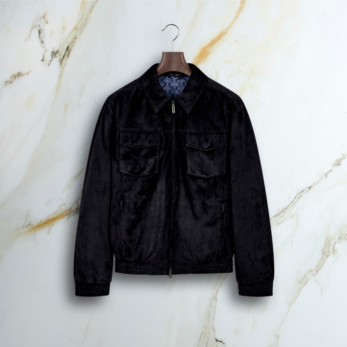 Navy blue "Ougar"  blouson