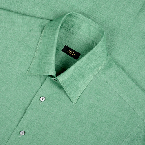 Lime green “Basic Classic B4” formal shirt