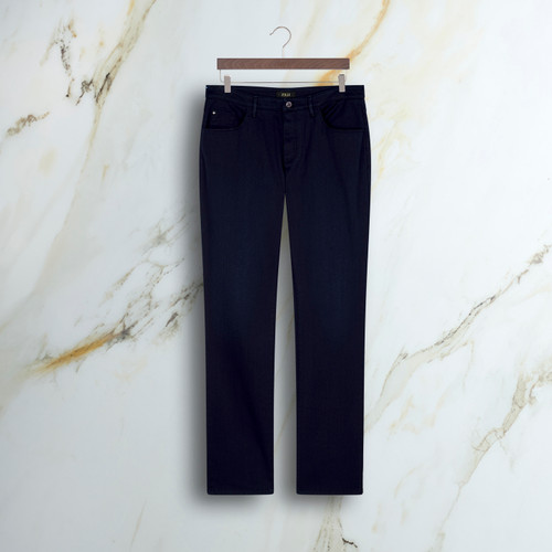 Navy blue “Two Griffon Embroidery” jeans
