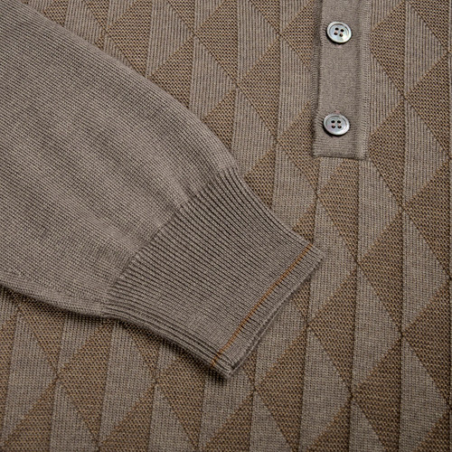 Amber “Bicolor” button-down polo shirt