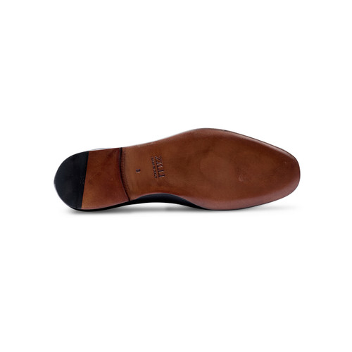 Black “Reverse Goodyear” moccasins