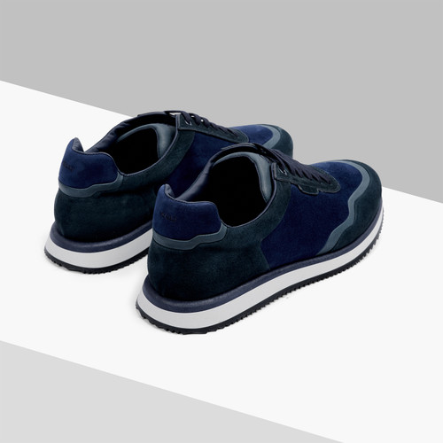 “Hidden Stitched” sneakers in periwinkle blue