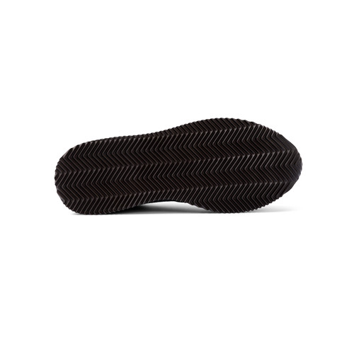 Dark Brown "Rutenio Metal Match Piping" running sneakers