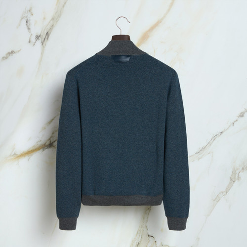 Charcoal ‘Fragment Faded’ zipped cardigan