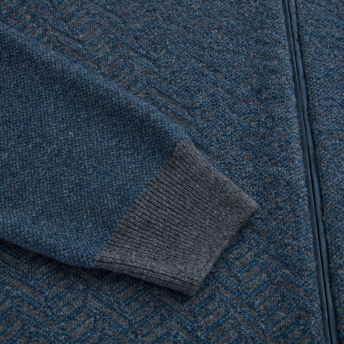 Blueish grey ‘Fragment Faded’ zipped cardigan