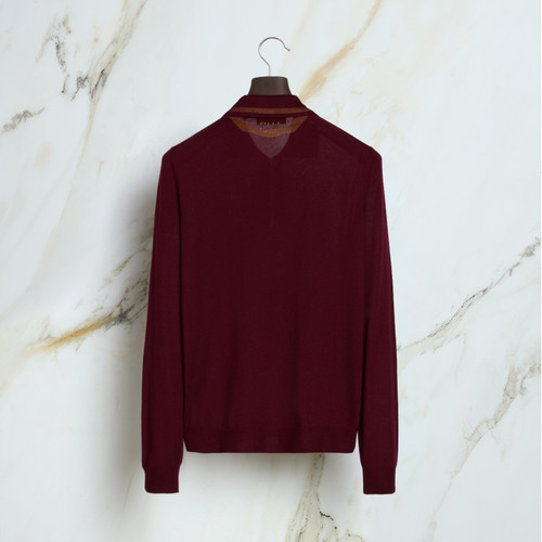 Ruby “Bicolor Details” zipped polo shirt