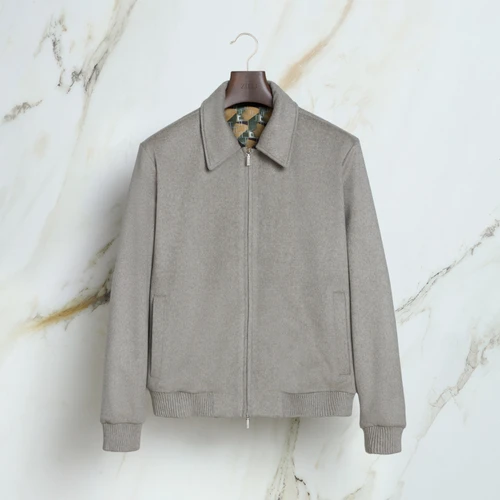 Dusty Ivory “Triangles Embroidery” blouson jacket