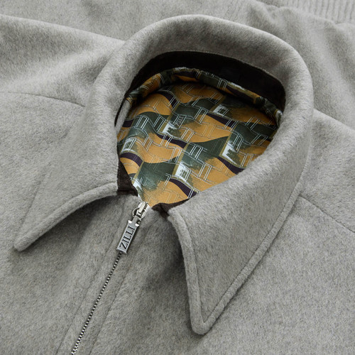Dusty Ivory “Triangles Embroidery” blouson jacket