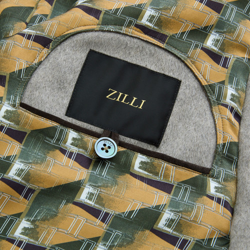 Dusty Ivory “Triangles Embroidery” blouson jacket