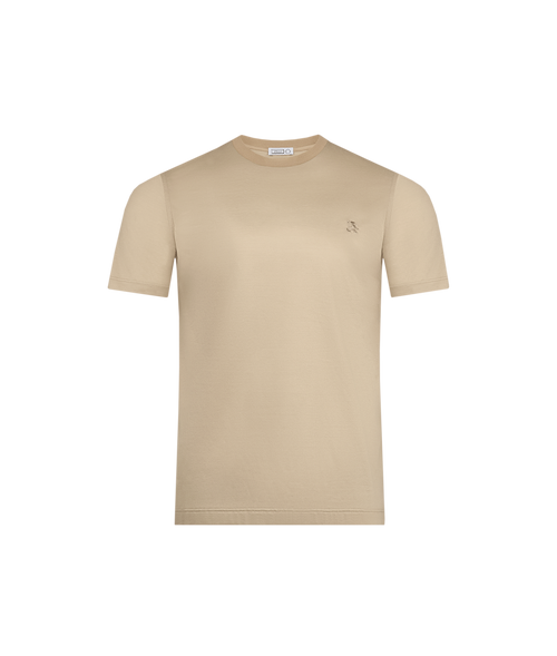 Beige T-shirt, " Micro Griffon" embroidery Beige T-shirt, " Micro Griffon" embroidery