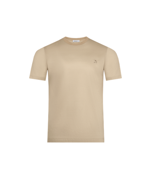 Beige T-shirt, " Micro Griffon" embroidery