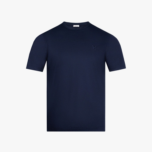 Midnight blue T-shirt, " Micro Griffon" embroidery Midnight blue T-shirt, " Micro Griffon" embroidery