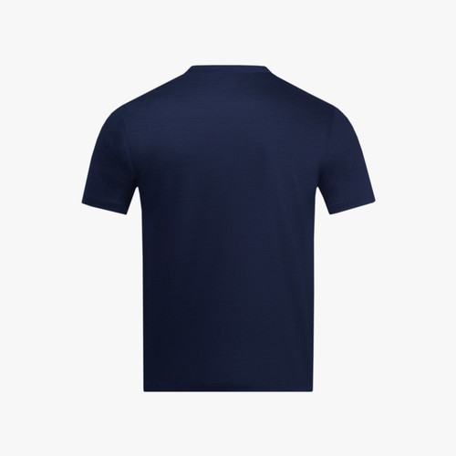 T-shirt bleu nuit, broderie « Micro Griffon »