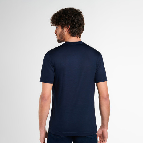 Midnight blue T-shirt, " Micro Griffon" embroidery