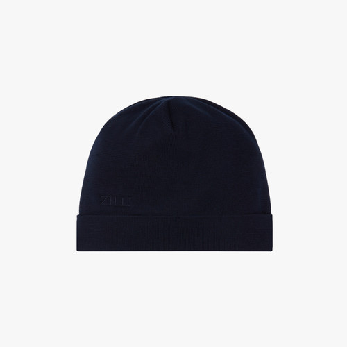 Navy beanie, ZILLI embroidery