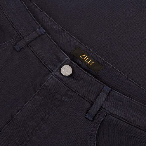 Navy-blue jeans, slim fit