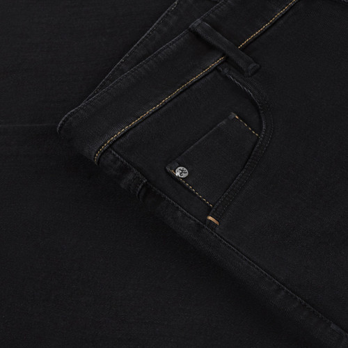 Black jeans, "Lion in the wind" embroidery