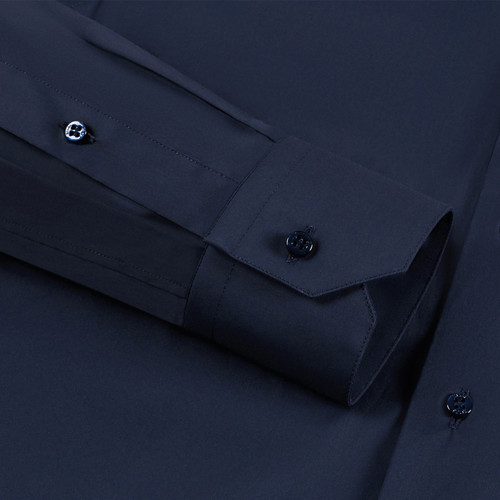 Midnight blue shirt, "Micro Griffon rivet" Midnight blue shirt, "Micro Griffon rivet"