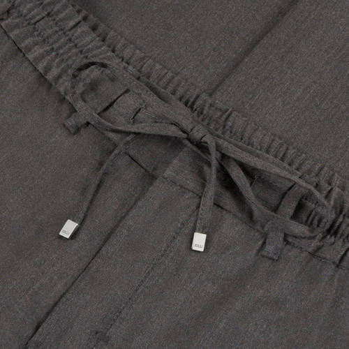 Taupe trousers, slim fit, jogging style