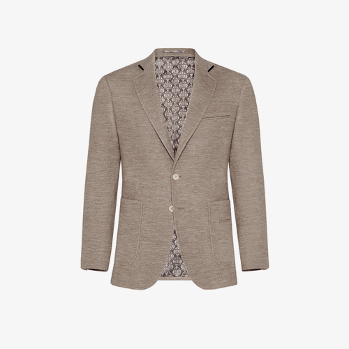 Beige blazer, mottled finish