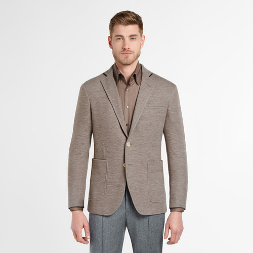 Beige blazer, mottled finish